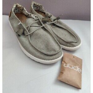 Hey Dude Wendy Chambray Sage Slip On Casual Shoes Women Size 10 EU 41